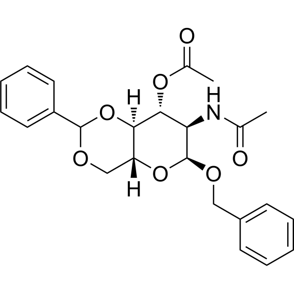 Benzyl 2-acetamido-4,6-O-benzylidene-2-deoxy-α-D-glucopyranoside 3-acetate 13343-64-1